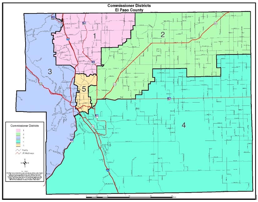 Commissioner Districts - El Paso County